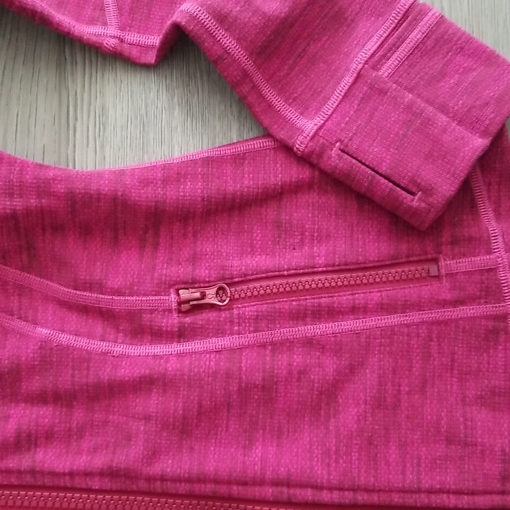 lululemon athletica Heathered Magenta Full-Zip Jacket